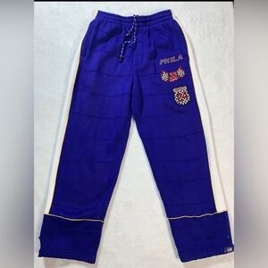 Vintage Budabean mens blue patched sweatpants size XL